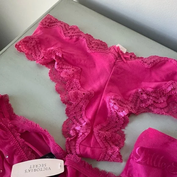 Victoria secret sexy little thing underwear lot bling lace mesh small NWT - Picture 4 of 8